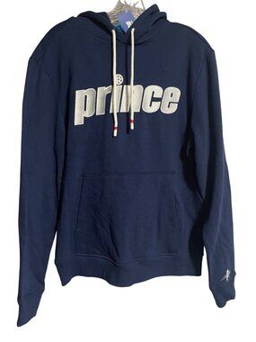 Prince Pickleball Navy Blue Hoodie Sweatshirt Mens Size Small